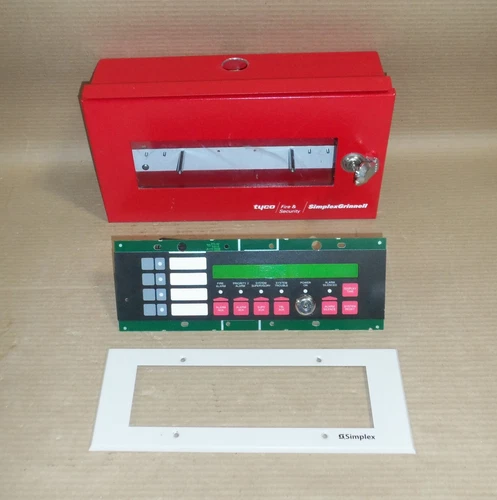 SIMPLEX 4603-9101 LCD ANNUNCIATOR FIRE ALARM PANEL BOX w/KEYPAD & KEY 46039101