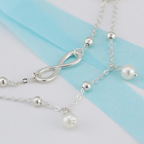 Women Pearl Ankle Bracelet Anklet Foot Chain Boho Beach Set Z3 Gift layer O8F6 - Picture 7 of 14