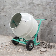 110V 6.3 cu.ft/180L Push-type Industrial Cement Mixer Concrete Mortar Steel Drum