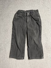 Janie and Jack Classic Corduroy Pants 2T Boys Dark Brown Adjustable Waist