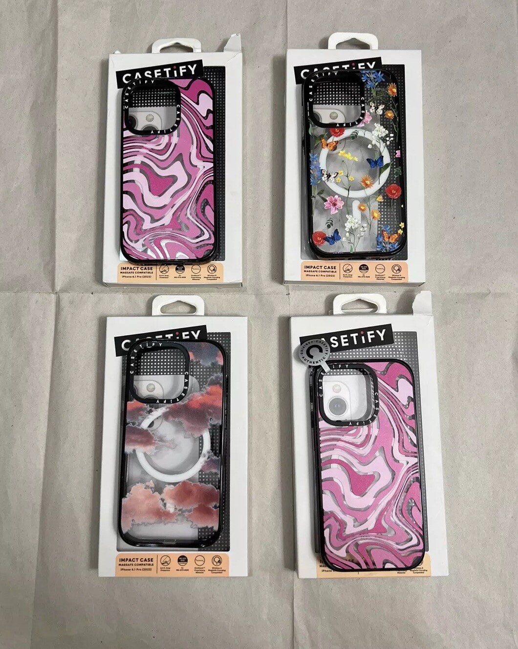 CASETiFY LOT OF 4 Cases w/MagSafe for Apple iPhone 15 PRO 6.1
