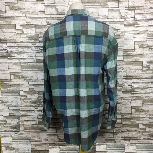 Lemon and Soda Mens Casual Plaid Long Sleeve Cotton Button Down Shirt XLarge XL - Picture 3 of 6