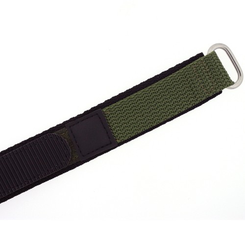 Hook Loop Watch Band Straps Nylon Sports Waterproof Black Navy Green Brn 16-22m - Picture 26 of 26