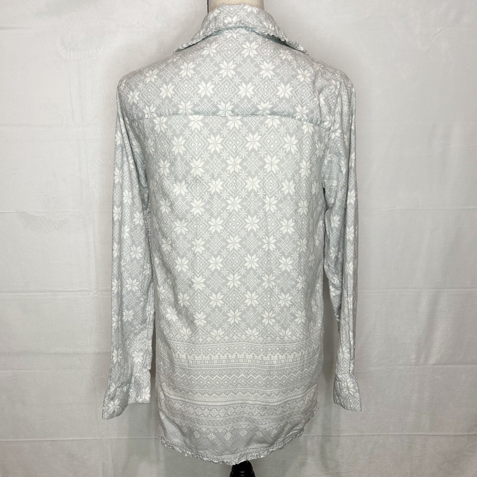 Soft Surroundings Gray Devine Flannel Pajama Loun… - image 9