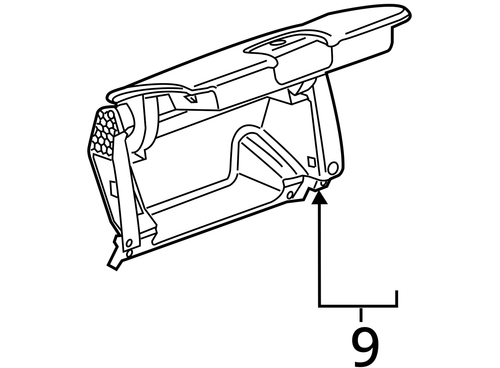 2015 Chevrolet Silverado Glove Box, Upper - Picture 4 of 14