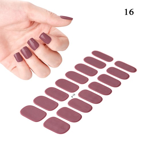 16 tiras de pegatinas de gel semicurado para uñas lámpara UV envolturas de gel necesarias - Imagen 28 de 32