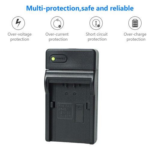 Batteria/Caricabatterie per Panasonic CGR-D120 CGR-D210 CGR-D220 CGR-D320 PV-DV51 DV53 - Foto 35 di 49
