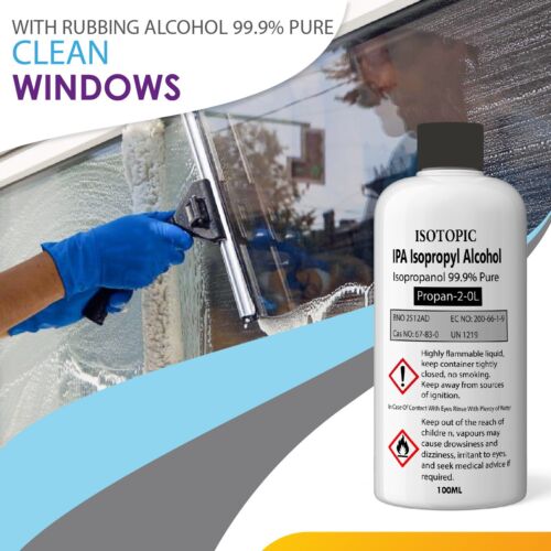 Isopropyl Alcohol 99.9% PURE Isopropanol Lab Grade Rubbing IPA Disinfectant - Picture 4 of 7