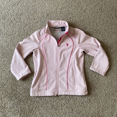U.S. Polo Assn Pink Track Jacket Size 