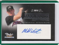 2007 Tristar Prospects Plus Farm Hands Auto #MW Matt Wieters Orioles 