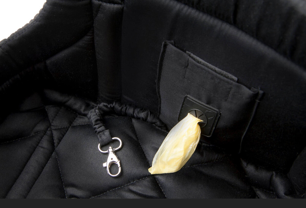 NEW Muffin & Berry Large black quilted dog purse carrier Ograniczona SPRZEDAŻ, najnowsza praca