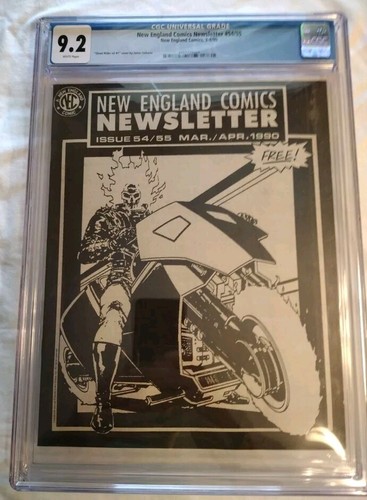 New England Comics Newsletter #54 #55 Mar/Apr 1990 Ghostrider NEC CGC - Picture 2 of 7