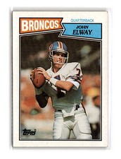 John Elway Football #31 1987 Topps Denver Broncos