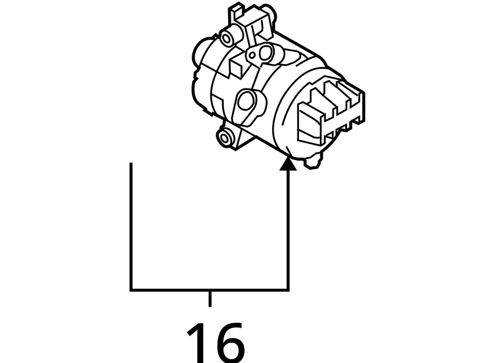 AC Compressor Fits 09-13 MAZDA 6 2052586 Foto 4 de 4