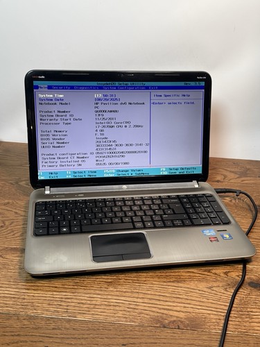 HP Pavilion dv6-6b55ea – Intel Core i7-2670QM 2.20GHz | 4GB No HDD For Parts