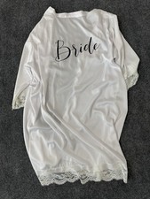White Satin Brides Robe For Your Special Night