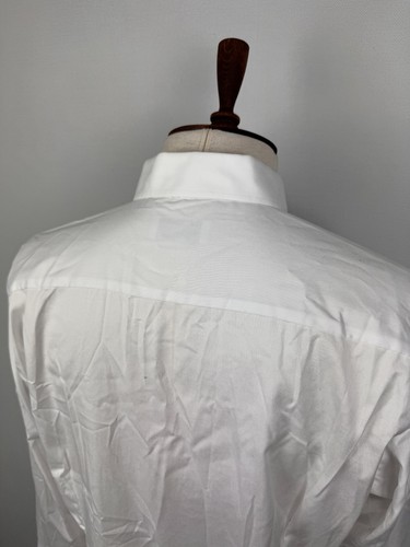 ETON Slim Fit White 100% Cotton Solid Formal Classic Dress Shirt Sz 43 - Picture 19 of 24