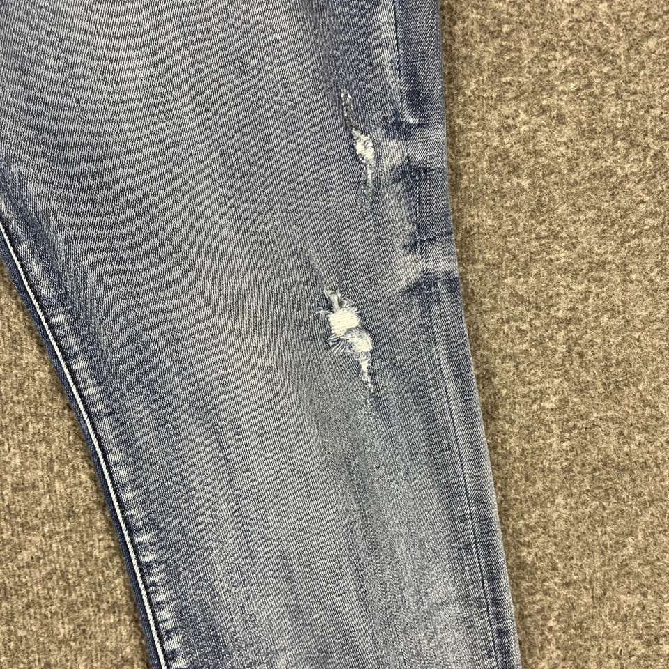 Pantalones de mezclilla Judy Blue para mujer 9/29 tiro alto corte novio azul elástico Foto 4 de 4