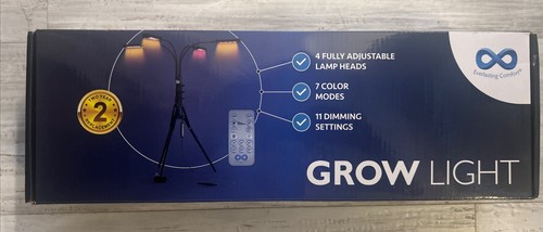 204 Premium Grow Lights LED in 4 Heads 63" Tripod for Indoor Plants NEW