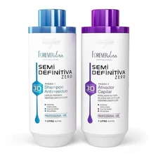 Forever Liss - Semi Definitiva Zero - Keratin Treatment Kit - 35.2 oz. New USA