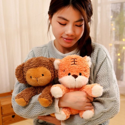 Lucky Tiger Plush Toy Fluffy Monkey Plushie Doll Car Decor - Picture 5 of 12