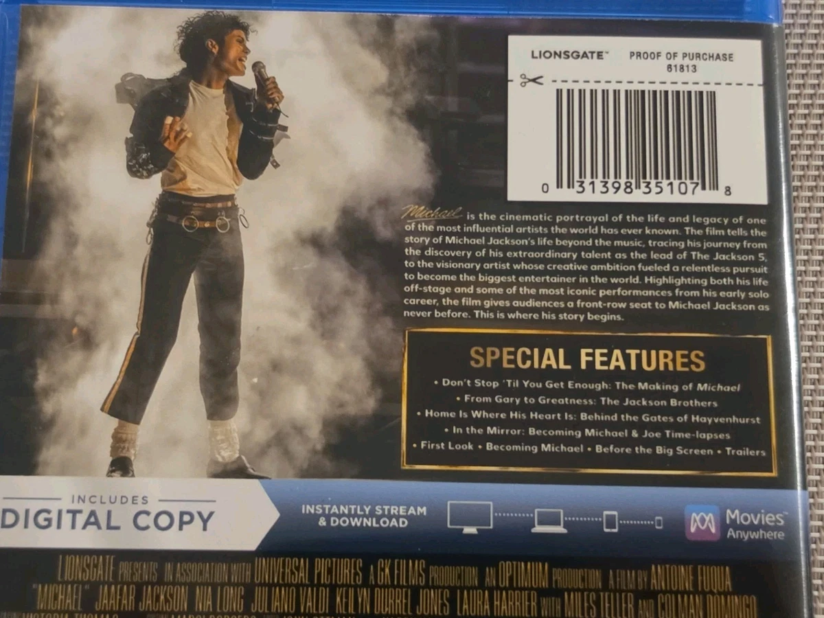 Michael blu ray movie (2026) Jafar Jackson Miles Teller