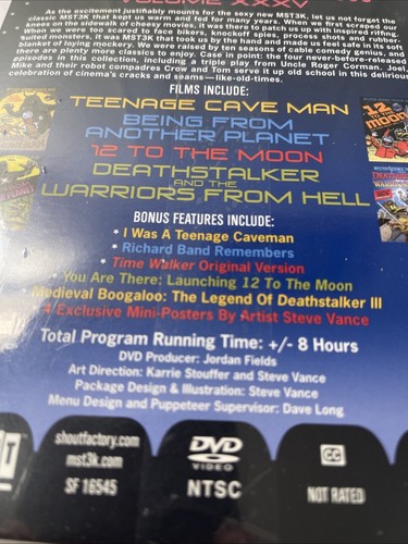 MYSTERY SCIENCE THEATER 3000 VOLUME 35 - Teenage Caveman, Deathstalker NEW DVD - Picture 5 of 9