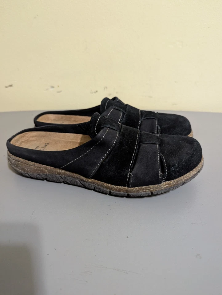 Sandalias Ellery Mules Earth Origins para mujer talla 9M negras. Foto 3 de 4