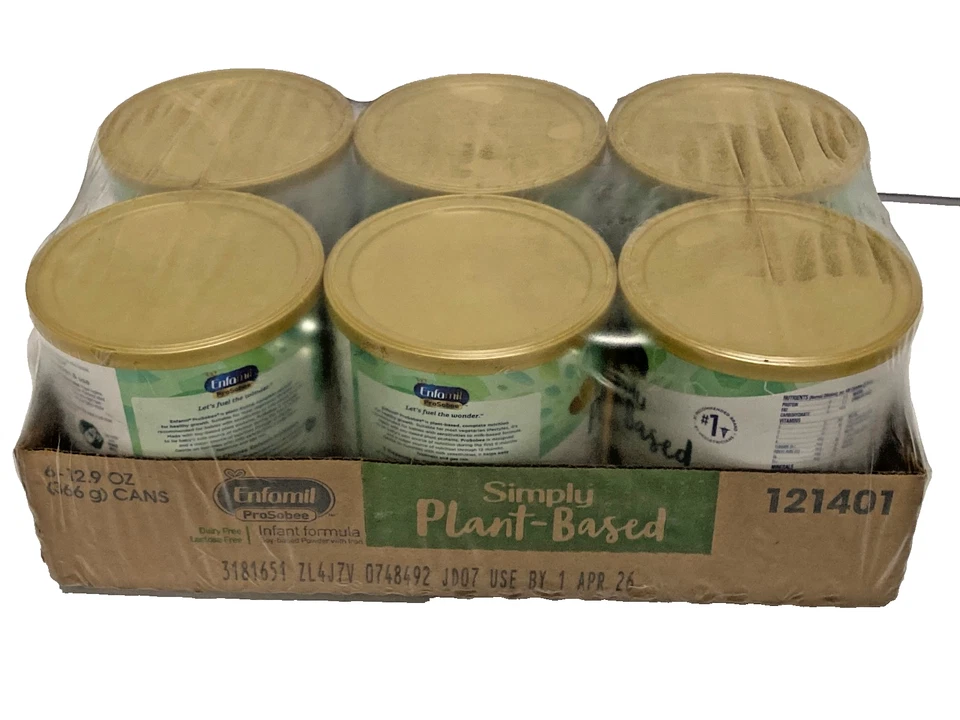 Enfamil ProSobee Plant-Based Infant Formula With Iron Powder 12.9 Oz 6-Pack 4/26 - Image 2 of 4