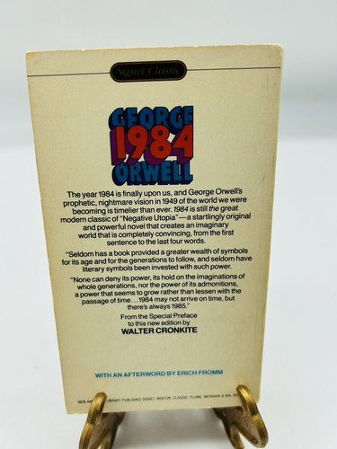 GEORGE ORWELL 1984 (1983 Signet Paperback) Commemorative Edition Walter Cronkite - Picture 2 of 14