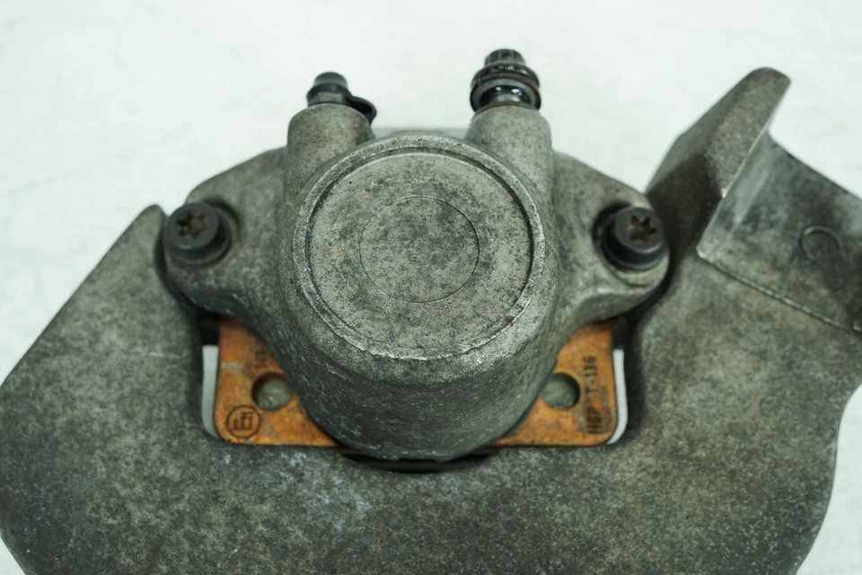 1995 Harley Touring FLHR Road King OEM Rear Back Brake Caliper w/ Bracket - Image 3 of 4