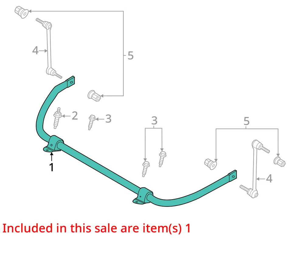 稳定杆正面带警察包适用于 20-24 EXPLORER 104883995 — 第 3/4 张图片