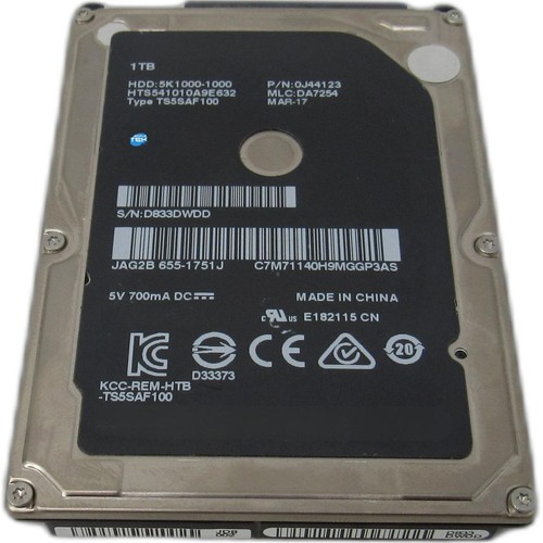 Hitachi Hts541010A9E632 Hard Disk 1Tb Sata 2.5" Internal Notebook Pc 1000Gb Hdd - Picture 4 of 5