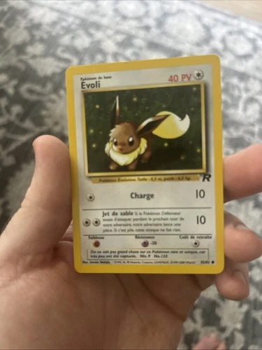 2000 Pokemon Team Rocket French Eevee #55 Evoli