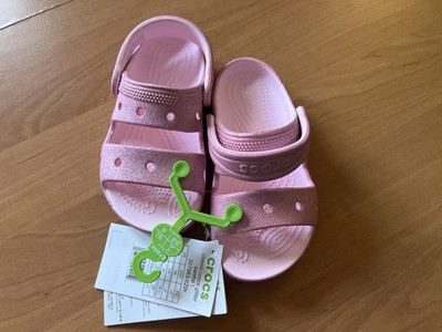 Crocs Classic Glitter Sandalen Pink Gr. 25-26