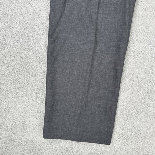 Austin Reed 100% Wool Dress Pants Men 42x32 Dark Grey Pleated - Picture 18 of 21