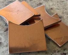 Blank Custom Golf Ball Marker Hand Made - Copper-Lot of 5