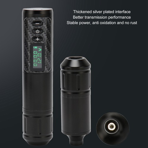 2 In 1 Wireless Tattoo Pen Kit Cartridge Needle OLED Display Stroke 3.5mm - Picture 12 of 24