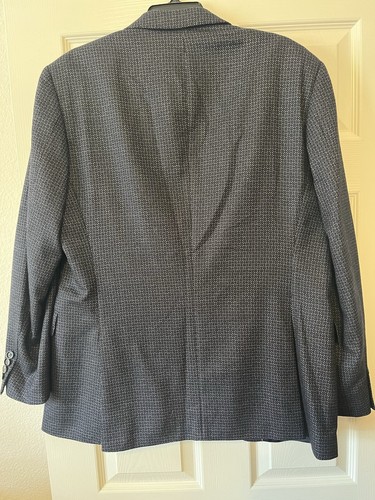 Hugo Boss Men’s Blazer Sz 40R Wool/Silk/Cashmere Blend 2 Button Blue Bulgaria - Picture 5 of 5