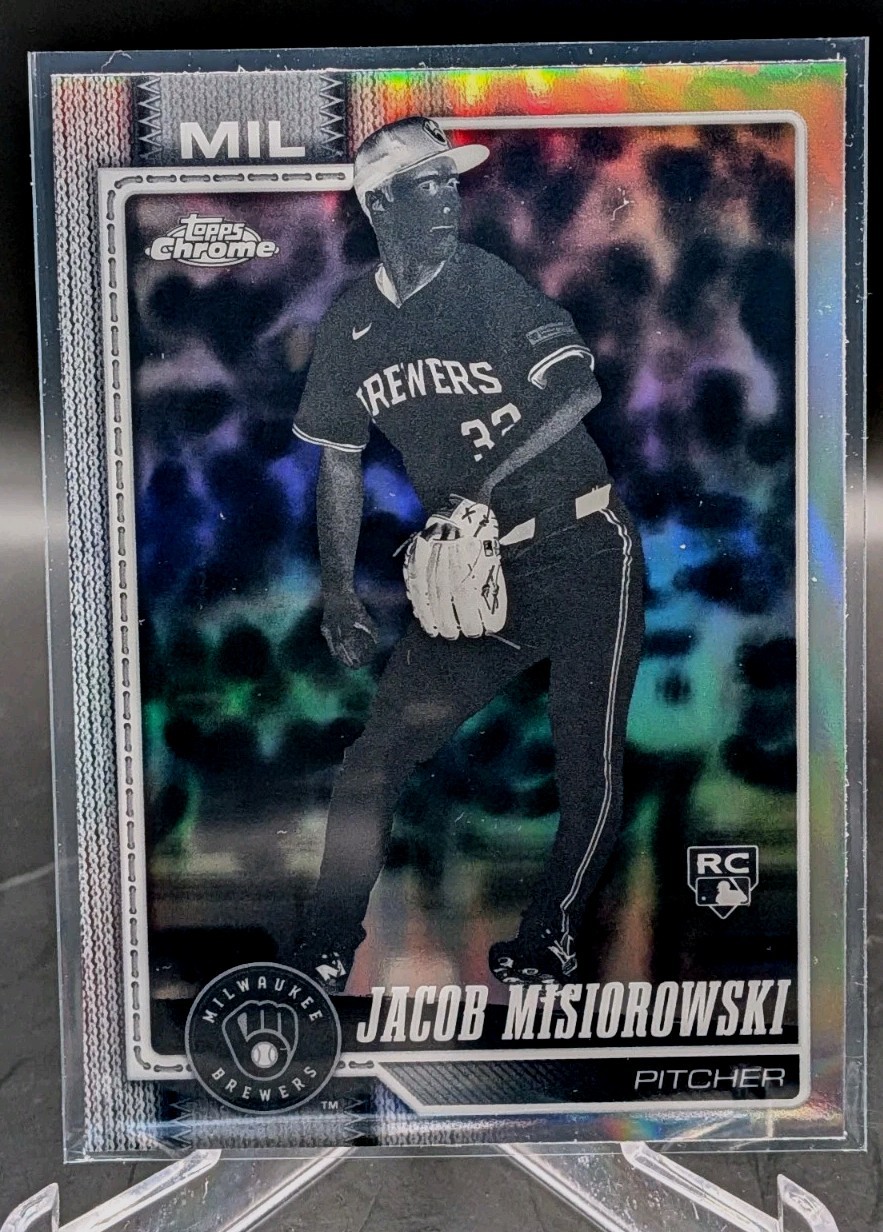 Jacob Misiorowski NEGATIVE RC REFRACTOR 2026 Topps Chrome BREWERS