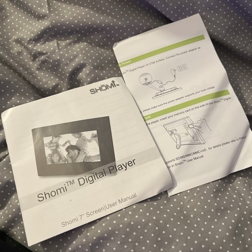 Shomi Digital Picture Frame 7" Color Photo Screen Player New In Open Box - Picture 10 of 12