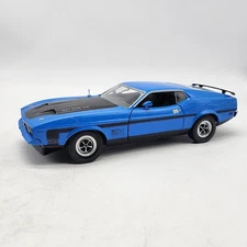 Sun Star Metal Die Cast 1971 Mustang BLUE Mach 1 351 Ram Air 1:18 Scale VHTF 