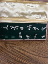 Vintage Segna Bicchieri By Gucci 10 Silver Plate  Animal Drink Clips