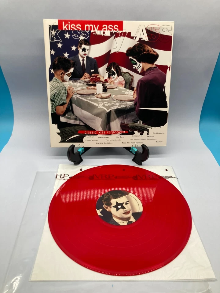 Kiss My Ass Vintage Translucent Red Vinyl LP 1994 PolyGram Record Foto 3 de 4