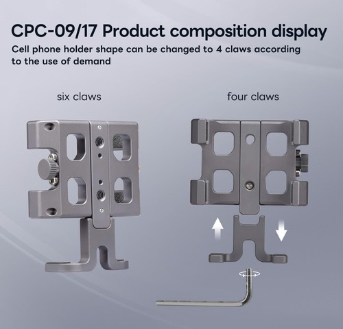 Cpc09 Motorcycle Phone Mount With 1 Inch Ball Head For Ram Mounts B Size Double - Photo 7 sur 12
