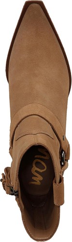 Botín para mujer Sam Edelman Winston Western con hebilla dorado caramelo 9,5 M - Imagen 4 de 5