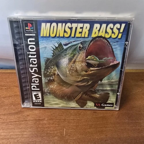 Monster Bass! (Sony Playstation, PS1, 2002)  Complete With Manual, Tested