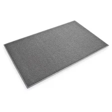3M 6050 Entrance Mat, Vinyl, 7/16 In Thick, Gray, 3 Ft W X 5 Ft L