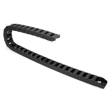 R18 10mm x 20mm Black Plastic Cable Wire Carrier Drag Chain 1M Length