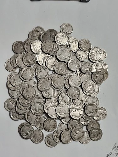 Lot Of (165) All D,S Mint Marks No Date Buffalo Nickels - D -S Mints Only